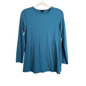 J.Jill Wearever Collection Womens Petite Medium Boat Neck Long Sleeve Tunic Top‎
